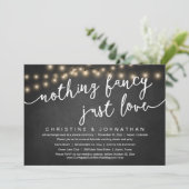Niets Fancy, gewoon liefde, weddenschap Kaart (Staand voorkant)