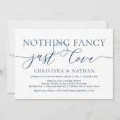 Niets Fancy, gewoon liefde, weddenschap Kaart (Voorkant)