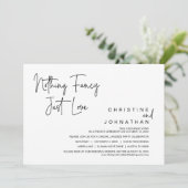 Niets Fancy, gewoon liefde, weddenschap Kaart (Staand voorkant)