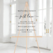 Niets Fancy gewoon Liefde Weddenschap Welkom Acryl Bord