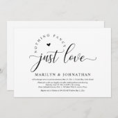 Niets Fancy, gewoon liefde, weddenschappen eten et Kaart (Voorkant / Achterkant)