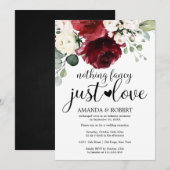 Niets Fancy gewoon Liefde Wedding Invitaties Save The Date (Voorkant / Achterkant)