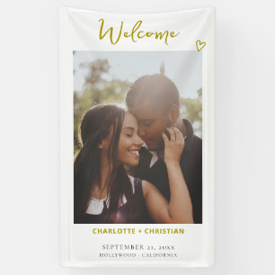 Niets Fancy Gewoon Liefde Welkom Bruiloft Spandoek