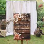 Niets Fancy Gewoon Liefde Welkomstbord Poster