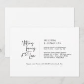 Niets Fancy, gewoon liefde, zwart, opkomst Kaart (Voorkant / Achterkant)