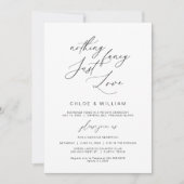 Niets Fancy gewoon liefde, zwart, weddenschap Kaart (Voorkant)