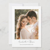 Niets Fancy, gewoon liefdesbruiloft foto maken Kaart (Achterkant)