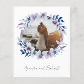 Niets Fancy gewoon liefdesbudget huwelijksuitnodig (Achterkant)