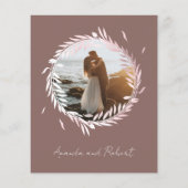 Niets Fancy gewoon liefdesbudget huwelijksuitnodig (Achterkant)