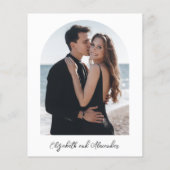 Niets Fancy gewoon liefdesbudget huwelijksuitnodig (Achterkant)