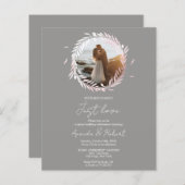 Niets Fancy gewoon liefdesbudget huwelijksuitnodig (Voorkant / Achterkant)