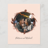 Niets Fancy gewoon liefdesbudget huwelijksuitnodig (Achterkant)