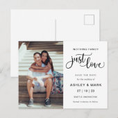 Niets Fancy, gewoon liefdesweddenschap Foto bespaa Briefkaart (Voorkant / Achterkant)