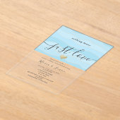 Niets Fancy gewoon liefdesweddenschappen Acryl Uitnodigingen (Laagn)