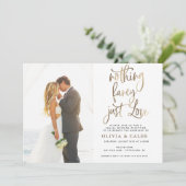 Niets Fancy gewoon liefdesweddenschappen Kaart (Staand voorkant)