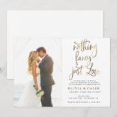 Niets Fancy gewoon liefdesweddenschappen Kaart (Voorkant / Achterkant)