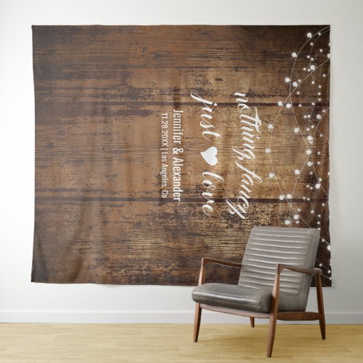 Niets Fancy gewoon liefdesweddenschappen Wandkleed (In Situ (horizontaal))