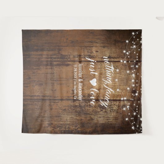 Niets Fancy gewoon liefdesweddenschappen Wandkleed (Voorkant (horizontaal))