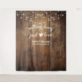 Niets Fancy gewoon liefdesweddenschappen Wandkleed (Voorkant)