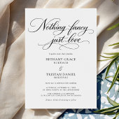 Niets fancy, gewoon liefdevolle elegante minimale kaart