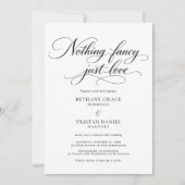 Niets fancy, gewoon liefdevolle elegante minimale kaart (Voorkant)