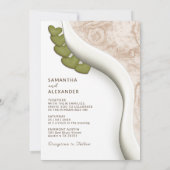 Niets Fancy gewoon Love Bohemian Casual Weddenscha Kaart (Achterkant)