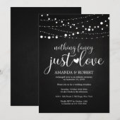 Niets Fancy gewoon Love Chalk Wedding Invitations Save The Date (Voorkant / Achterkant)