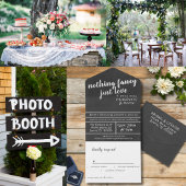 Niets Fancy gewoon Love Chalkboard Save the Date Aankondigingskaart