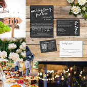 Niets Fancy gewoon Love Chalkboard Save the Date Aankondigingskaart