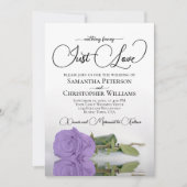 Niets Fancy gewoon Love Lavender Roos Wedding Kaart (Voorkant)