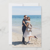 Niets Fancy gewoon Love Monogram Casual Weddenscha Kaart (Achterkant)