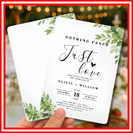 Niets Fancy gewoon Love Sage Green Wedding Kaart