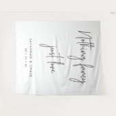 Niets Fancy gewoon Love Wedding Ceremony Backdrop Wandkleed (Voorkant (horizontaal))