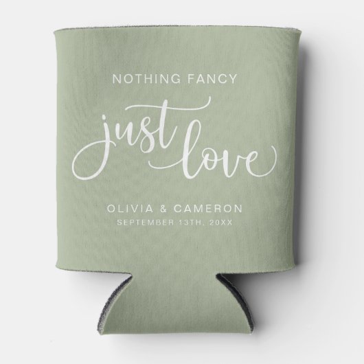 Niets Fancy gewoon Love Wedding Favor Koelbox Blikjeskoeler (Voorkant)