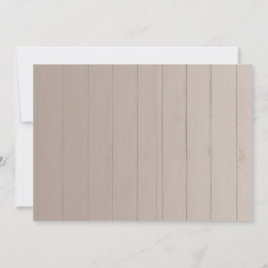 Niets Fancy gewoon Love Wedding White Floral Kaart (Achterkant)