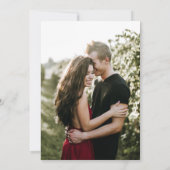 Niets Fancy gewoon van Burgundy Blush Foto Kaart (Achterkant)