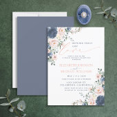 Niets Fancy, gewoon van Dusty Blue Blush Wedding Kaart