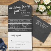 Niets Fancy, gewoon van eenvoudige Casual schitter All In One Uitnodiging