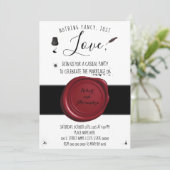 Niets Fancy gewoon van Elopement Pen en Inkwell Kaart (Staand voorkant)