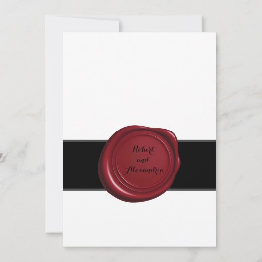 Niets Fancy gewoon van Elopement Pen en Inkwell Kaart (Achterkant)