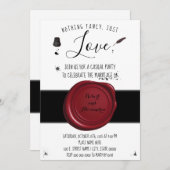 Niets Fancy gewoon van Elopement Pen en Inkwell Kaart (Voorkant / Achterkant)