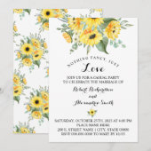 Niets Fancy gewoon van Elopement Sunflower Kaart (Voorkant / Achterkant)