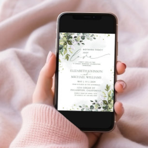 Niets Fancy gewoon van Eucalyptus Green Weddenscha Kaart