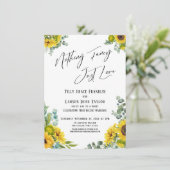 Niets Fancy, gewoon van Eucalyptus Sunflower houde Kaart (Staand voorkant)