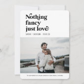 Niets fancy, gewoon van foto-ontwikkeling bruiloft aankondiging (Voorkant)