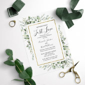 Niets Fancy gewoon van Gold Greenery Wedding Invi Kaart