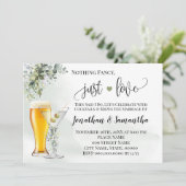 Niets Fancy gewoon van Greenery Elopement uitnodig Save The Date (Staand voorkant)