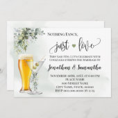 Niets Fancy gewoon van Greenery Elopement uitnodig Save The Date (Voorkant / Achterkant)