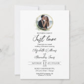 Niets Fancy gewoon van Greenery Foto Wedding Kaart (Voorkant)