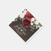 Niets Fancy gewoon van Rustic Wood Floral Servet (Hoek)